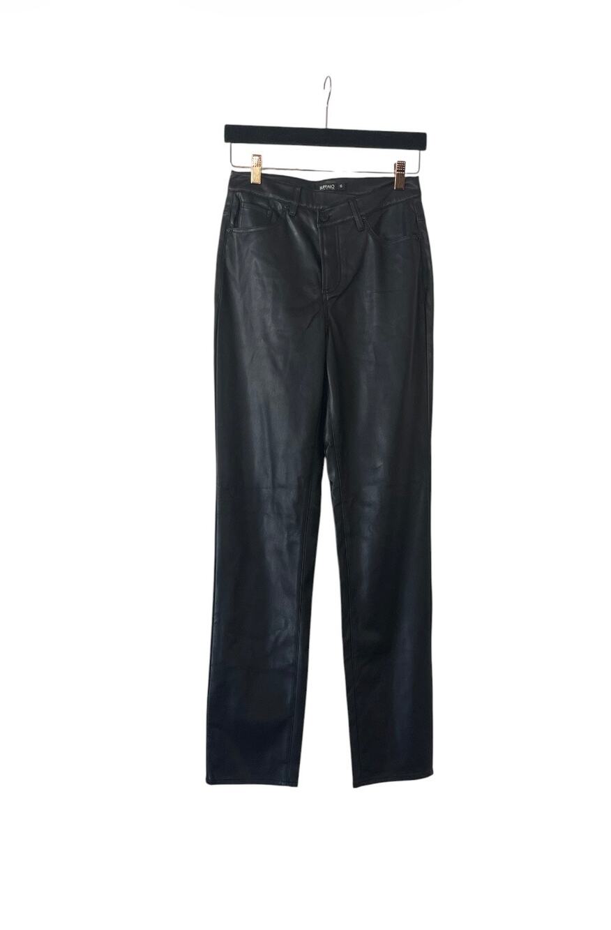 New Buffalo David Bitton Black Biker Pants Size 25